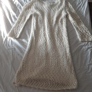 Cherokee white dress with under shirt (white)